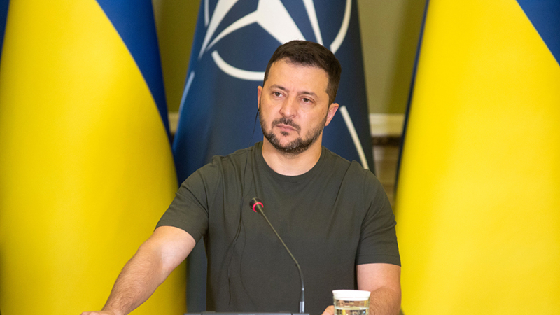 Зеленский пожаловался на отсутствие приглашения Украины в НАТО даже &laquo;по частям&raquo;